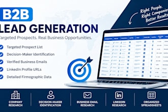 generate b2b lead and build verifield prospect lists