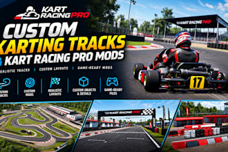 build custom karting tracks and kart racing pro mods