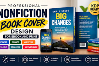 design professional nonfiction book covers for ebook and print
