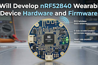 develop nrf52840 wearable device hardware and firmware