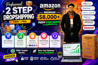 provide complete amazon 2 step dropshipping store management