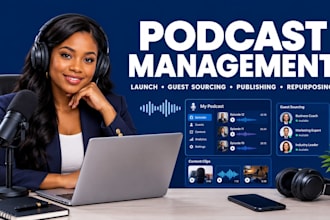 launch and grow your podcast with guest sourcing and VA support