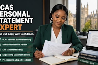 proofread and refine ucas personal statement for medicine law or engineering UK