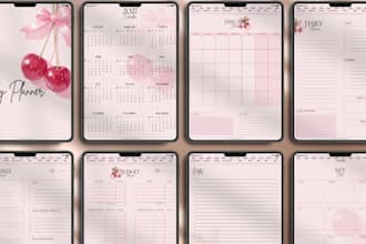 design professional digital adhd planner