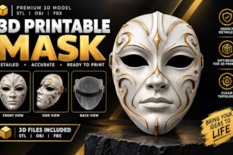 sculpt 3d printable mask cosplay 3d mask helmet armor for 3d printing