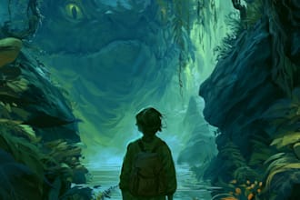 design a custom book cover illustration for your novel
