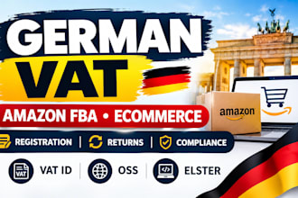 handle german vat registration and filing for amazon fba
