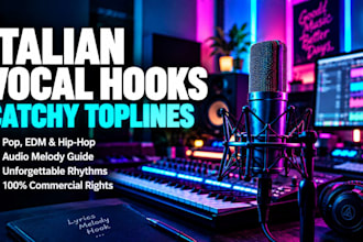 write a catchy italian hook and vocal melody for your beat