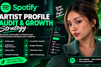 audit your spotify profile and create a growth strategy