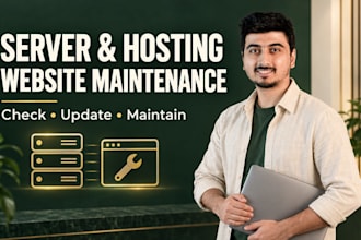 maintain your server hosting and wordpress website