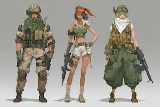 make character concept illustration or military art