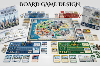 design your board game, card game development, tabletop game and game mechanics