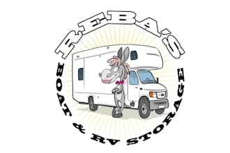design driving and rv or boat service logo for you