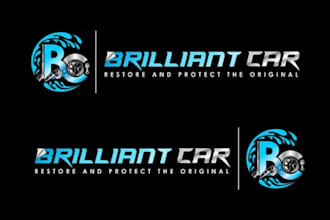 create a bold, premium automotive logo for your car brand