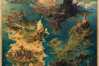 do map illustration map design fantasy map vector map