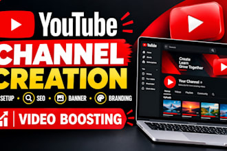 create and setup a professional youtube channel with SEO