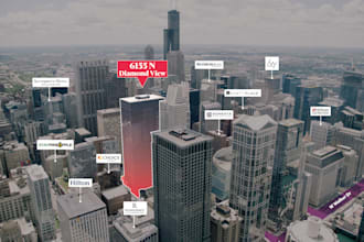 design professional vector maps, commercial real estate logo maps