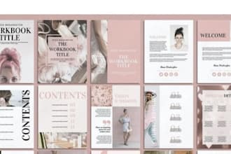 design interactive canva workbooks with clickable links for courses and coaching