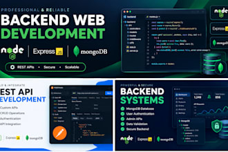 develop a secure and scalable backend
