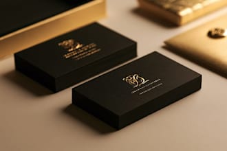 do professional custom business card design in modern style