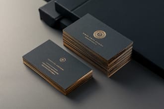do professional custom luxury business card design