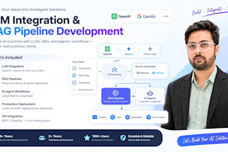 create efficient llm integrations and rag pipelines for your application