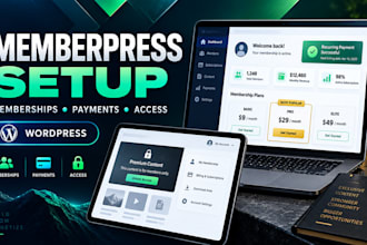 set up memberpress and build a wordpress membership website