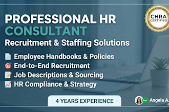 be your HR consultant and recruitment