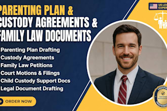 be your expert paralegal for family law legal drafting and research and services