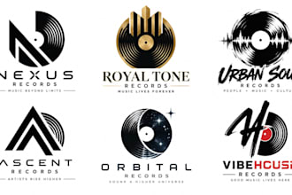 design a professional, music, artist, studio, or entertainment record label logo