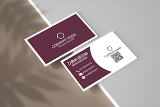 design a professional double sided business card