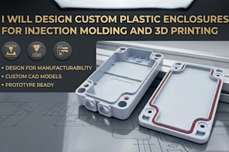 design custom plastic enclosures for injection molding and 3d printing