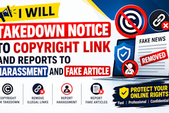 remove copyright link tiktok,facebook,instagram, reddit,youtube by dmca