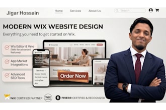 design wix website design, wix website redesign, and wix landing page wix event