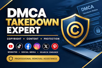 handle professional dmca takedown and copyright content removal