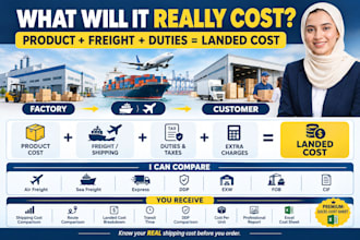 calculate your landed cost and find the best shipping route