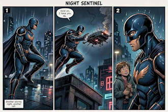 do a superhero comic