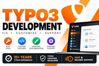 develop, customize and fix your typo3 website