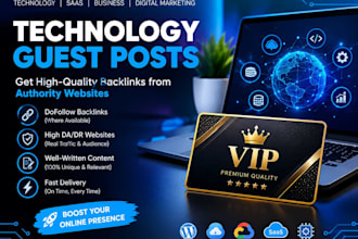 publish tech backlinks via tech guest post on high da tech blogs