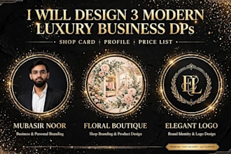 design luxury modern business dps, shop card and price list