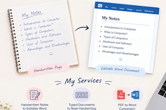accurately convert handwriting to editable word document