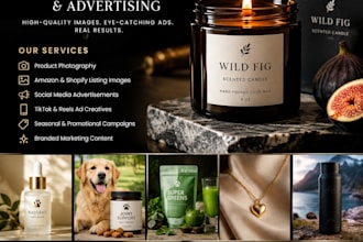 create product photos or advertisement photos