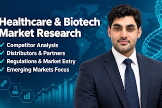 do healthcare and biotech market research for emerging markets