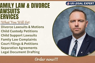 draft alimony and spousal support legal documents for your divorce petition case