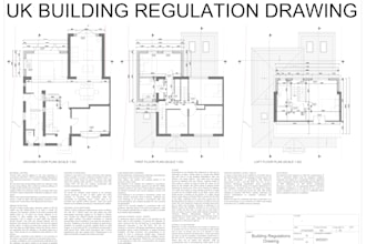 draw UK planning permission, building regulation and structural drawings