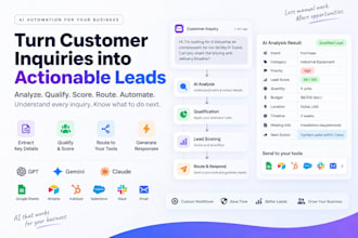 turn customer inquiries into qualified, actionable leads with ai