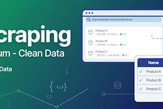 build a python web scraper with selenium and deliver clean data