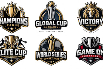 design a professional sports, tournament, trophy, competition championship logo