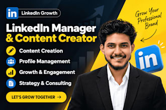 be your linkedin manager and content creator
