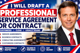 draft a professional service agreement or contract